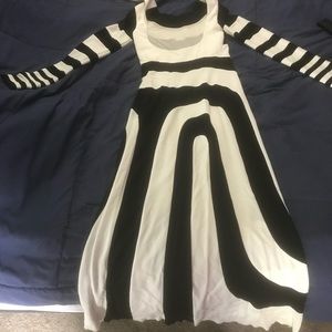 Bunch of high fashion dresses all at different